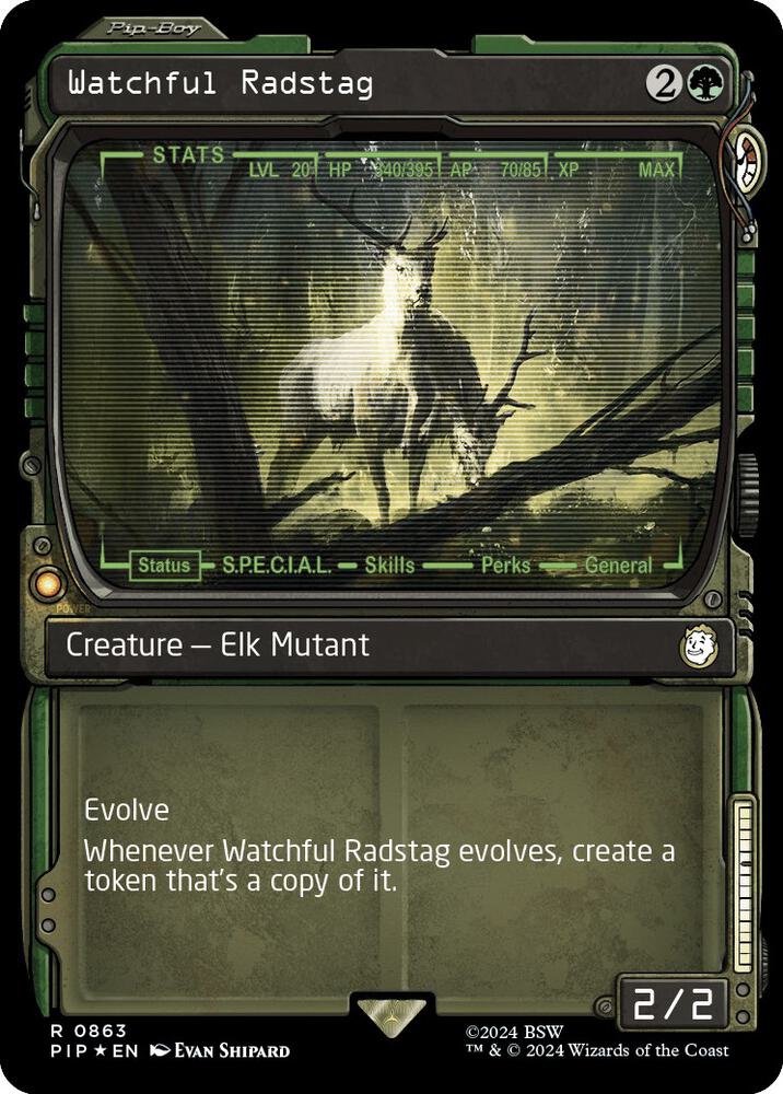 Watchful Radstag (Showcase) (Surge Foil) (863) [Fallout]