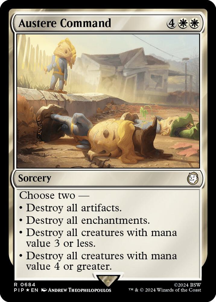 Austere Command (Surge Foil) (684) [Fallout]