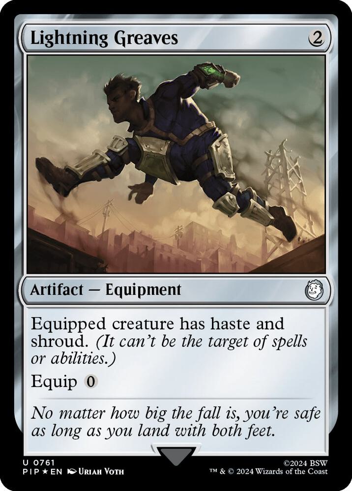 Lightning Greaves (Surge Foil) (761) [Fallout]