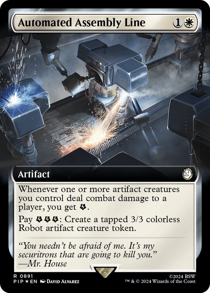 Automated Assembly Line (Extended Art) (Surge Foil) (891) [Fallout]