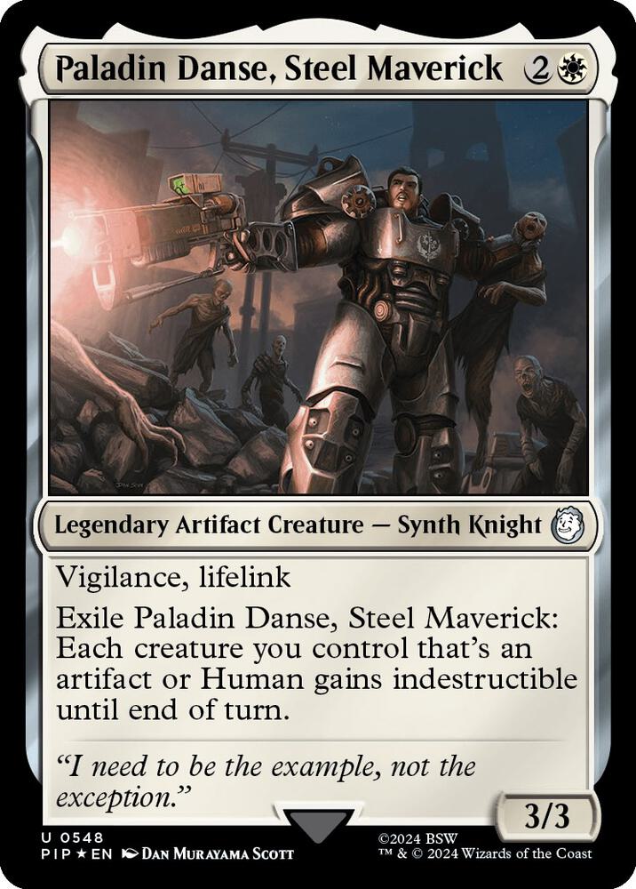 Paladin Danse, Steel Maverick (Surge Foil) (548) [Fallout]