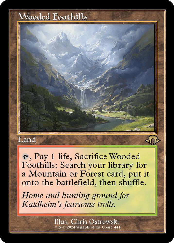 Wooded Foothills (Retro Frame) (441) [Modern Horizons 3]