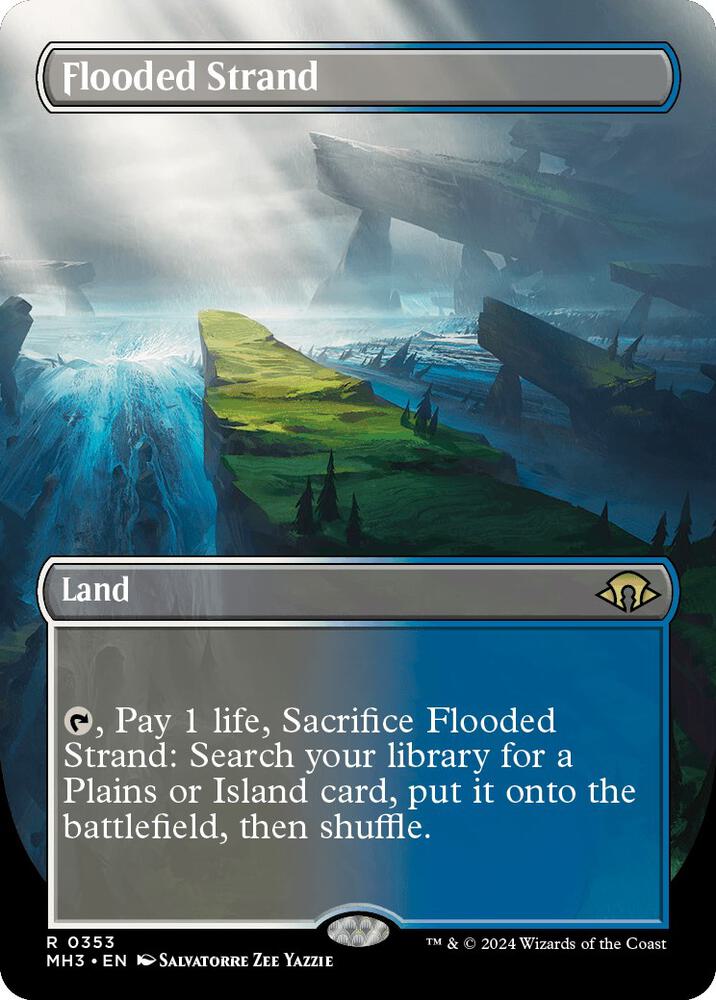 Flooded Strand (Borderless) (353) [Modern Horizons 3]
