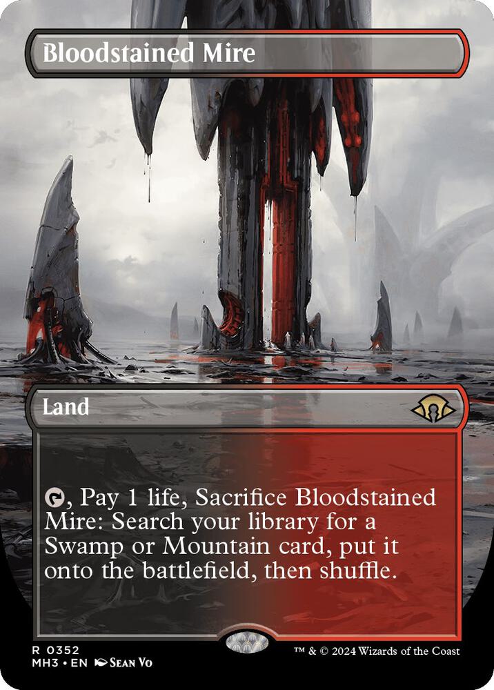 Bloodstained Mire (Borderless) (352) [Modern Horizons 3]