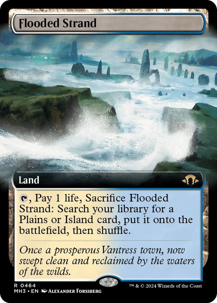 Flooded Strand (Extended Art) (464) [Modern Horizons 3]