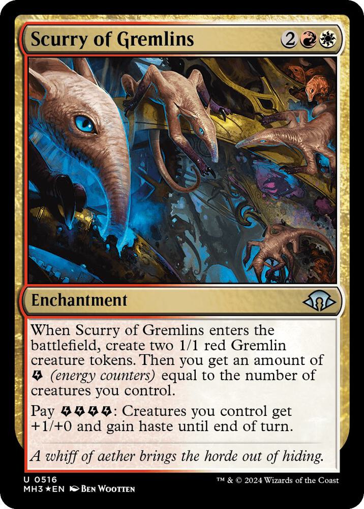Scurry of Gremlins (Ripple Foil) (516) [Modern Horizons 3]