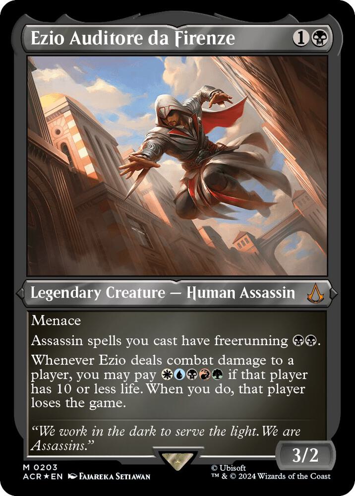 Ezio Auditore da Firenze (Foil Etched) (203) [Assassin's Creed]