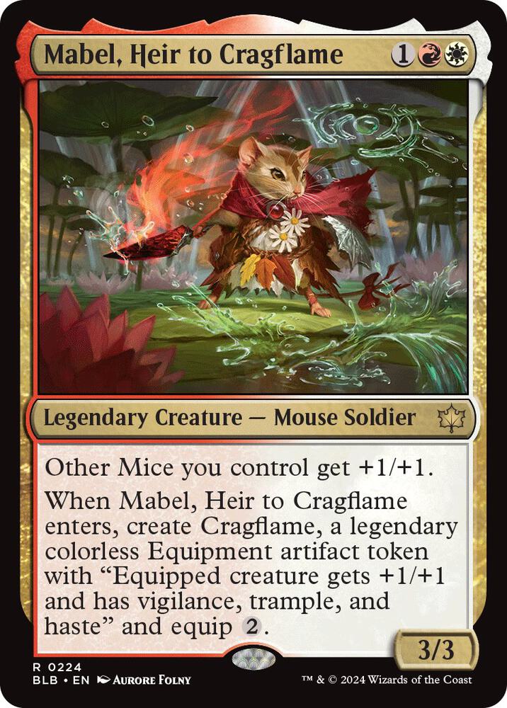 Mabel, Heir to Cragflame (224) [Bloomburrow]