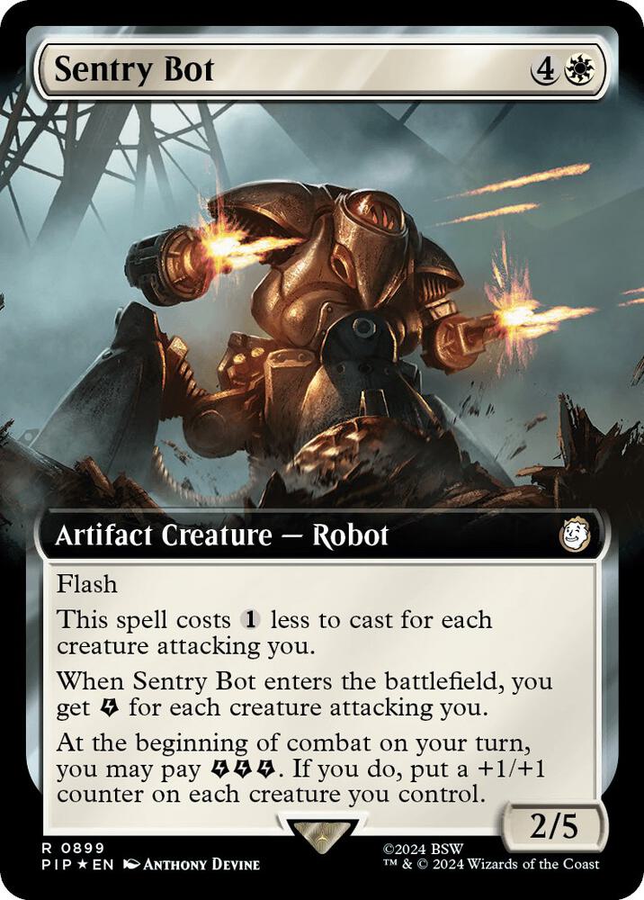Sentry Bot (Extended Art) (Surge Foil) (899) [Fallout]