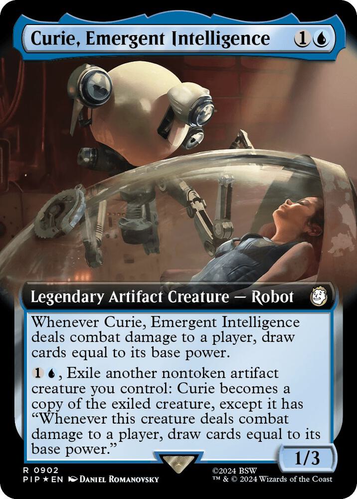 Curie, Emergent Intelligence (Extended Art) (Surge Foil) (902) [Fallout]