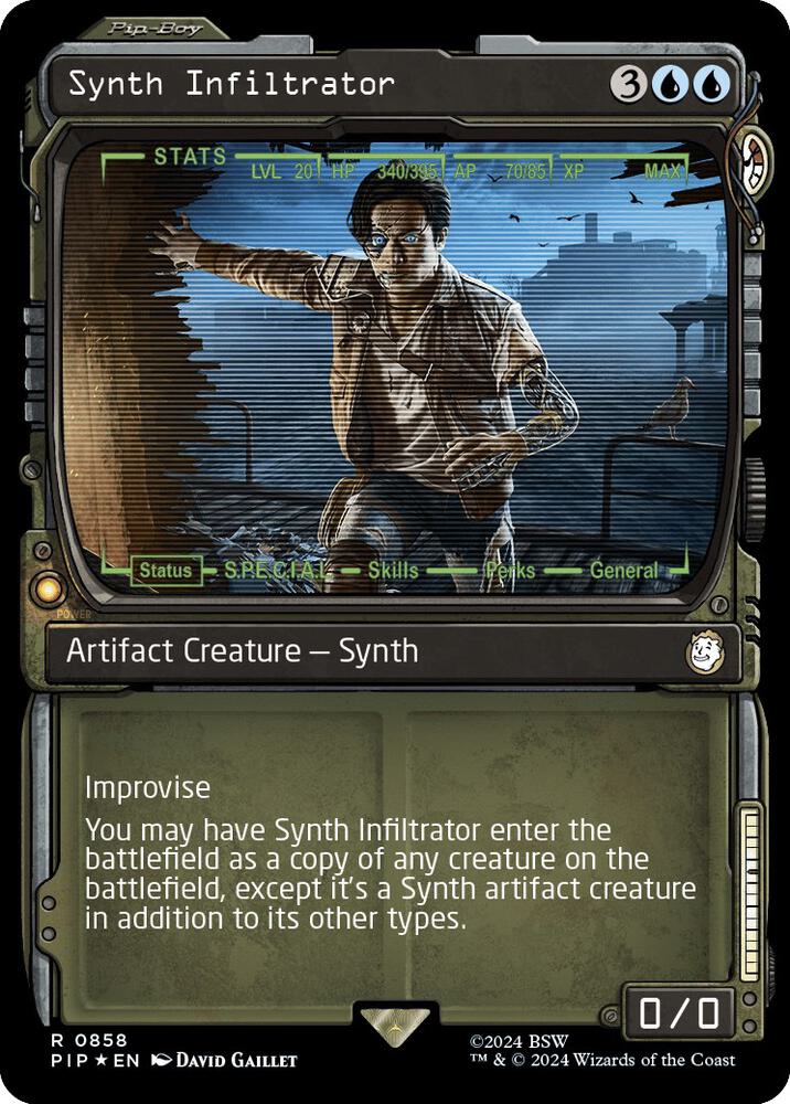 Synth Infiltrator (Showcase) (Surge Foil) (858) [Fallout]