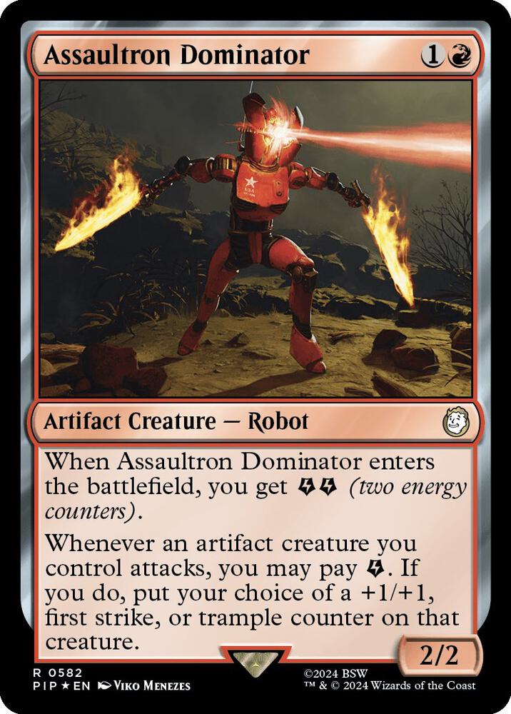 Assaultron Dominator (Surge Foil) (582) [Fallout]