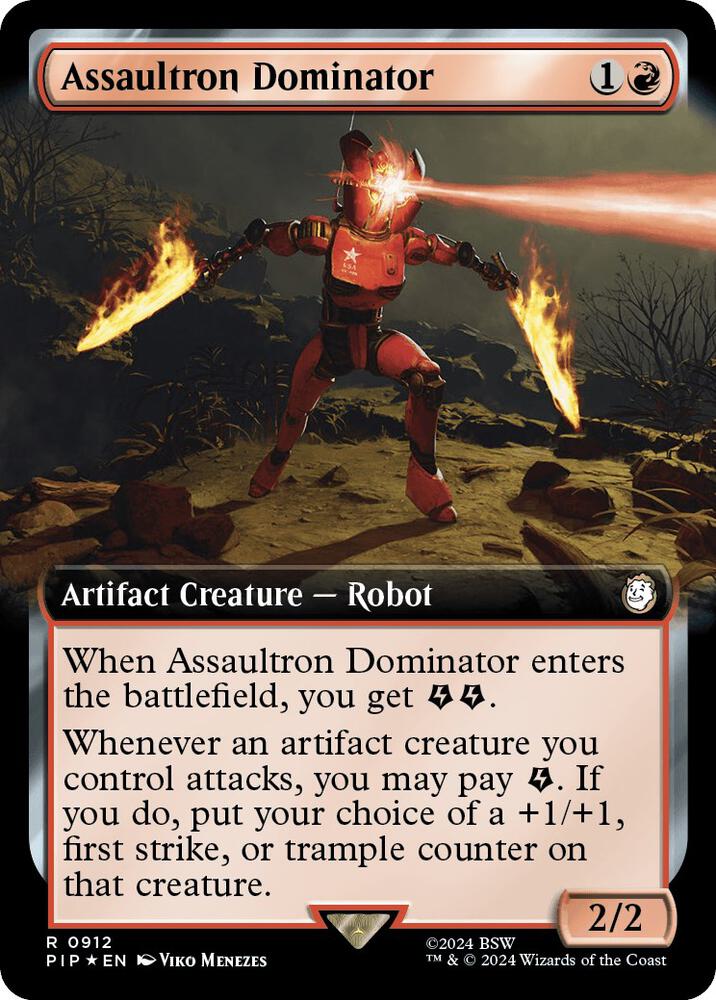Assaultron Dominator (Extended Art) (Surge Foil) (912) [Fallout]