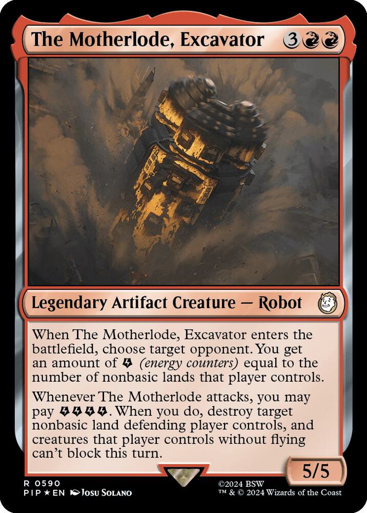 The Motherlode, Excavator (Surge Foil) (590) [Fallout]
