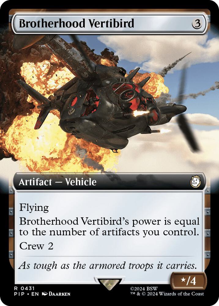 Brotherhood Vertibird (Extended Art) (431) [Fallout]