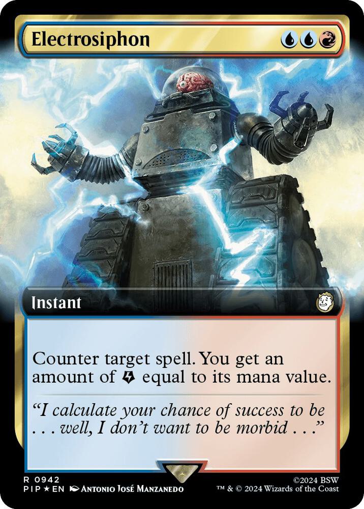 Electrosiphon (Extended Art) (Surge Foil) (942) [Fallout]