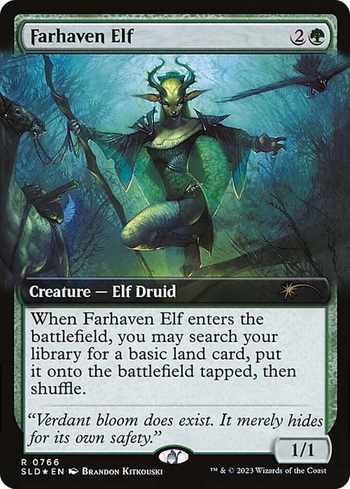 Farhaven Elf (Extended Art) (766) [Secret Lair Drop]