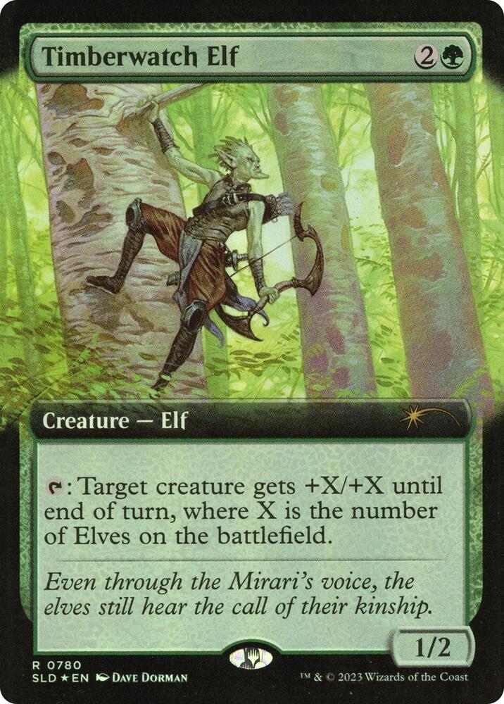 Timberwatch Elf (Extended Art) (780) [Secret Lair Drop]