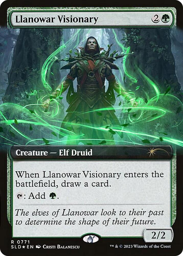 Llanowar Visionary (Extended Art) (771) [Secret Lair Drop]