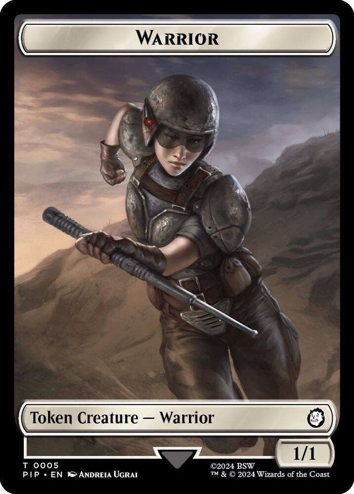 Warrior // Food (0012) Double-Sided Token (5 // 12) [Fallout]