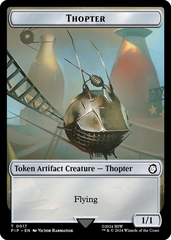 Thopter // Treasure (0018) Double-Sided Token (17 // 18) [Fallout]