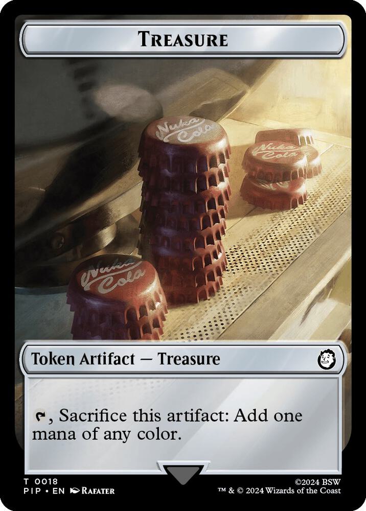 Treasure (0018) // Clue Double-Sided Token (18 // 11) [Fallout]