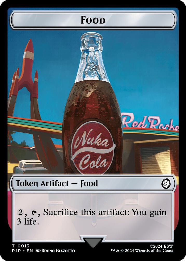 Food (0013) // Human Soldier Double-Sided Token (13 // 3) [Fallout]