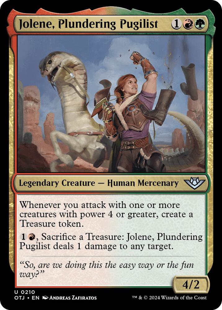 Jolene, Plundering Pugilist (210) [Outlaws of Thunder Junction]