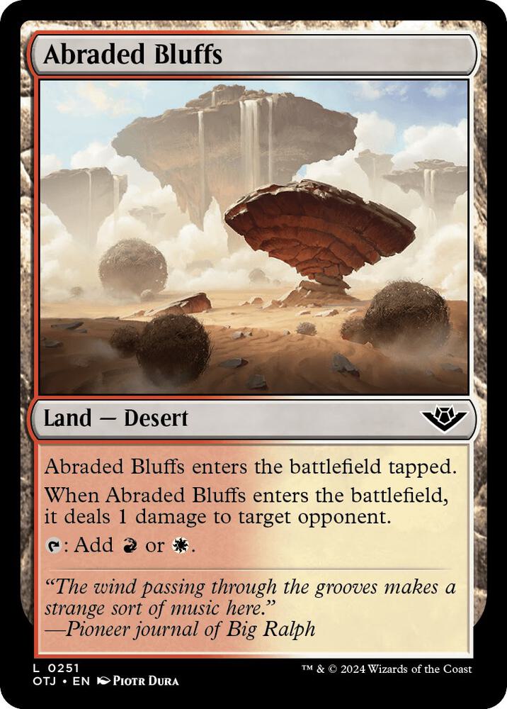 Abraded Bluffs (251) [Outlaws of Thunder Junction]