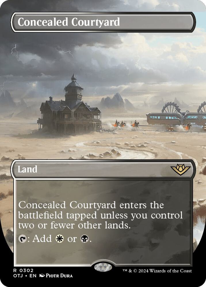 Concealed Courtyard (Borderless) (302) [Outlaws of Thunder Junction]