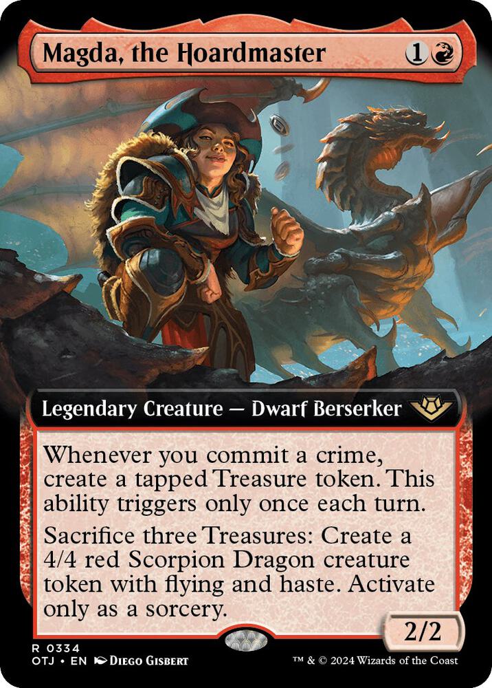 Magda, the Hoardmaster (Extended Art) (334) [Outlaws of Thunder Junction]