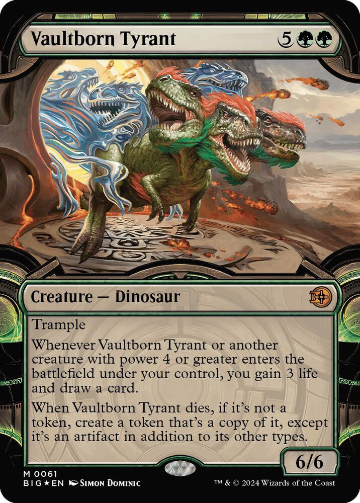 Vaultborn Tyrant (Showcase) (Raised Foil) (61) [The Big Score]
