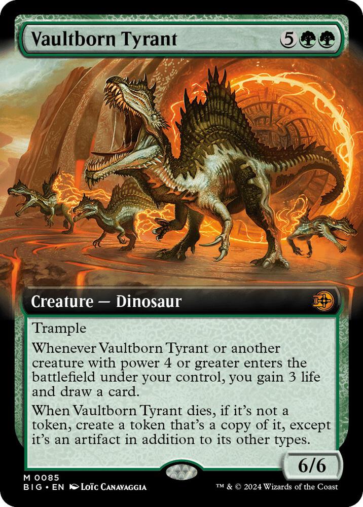 Vaultborn Tyrant (Extended Art) (85) [The Big Score]