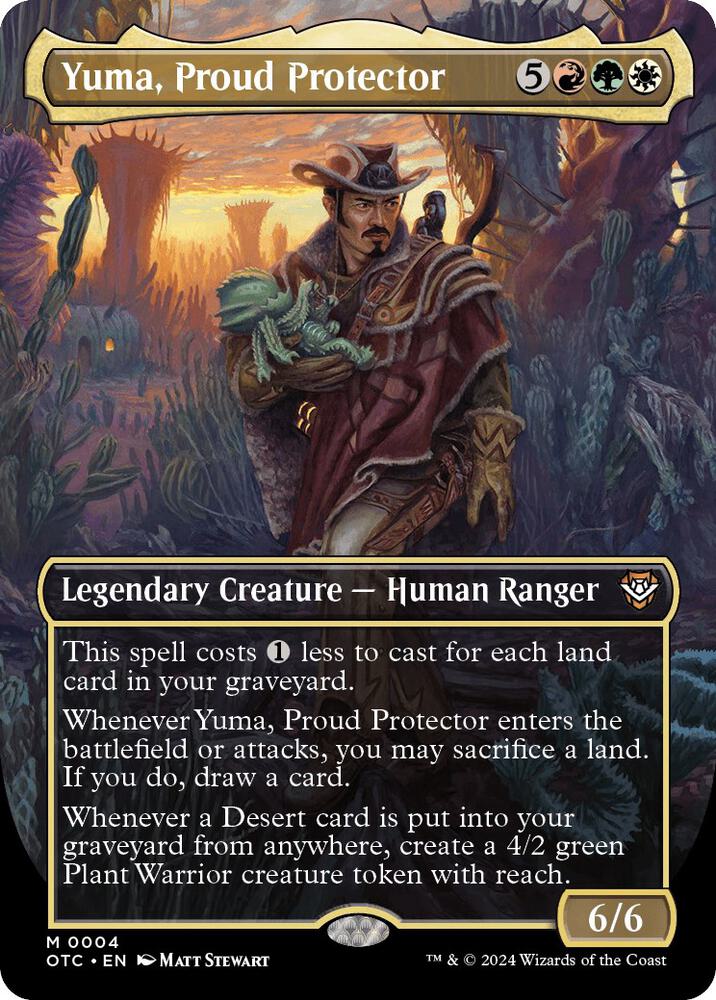 Yuma, Proud Protector (Borderless) (4) [Outlaws of Thunder Junction Commander]
