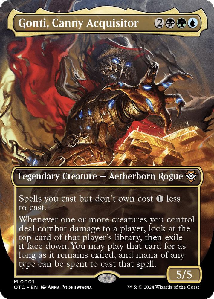 Gonti, Canny Acquisitor (Borderless) (1) [Outlaws of Thunder Junction Commander]