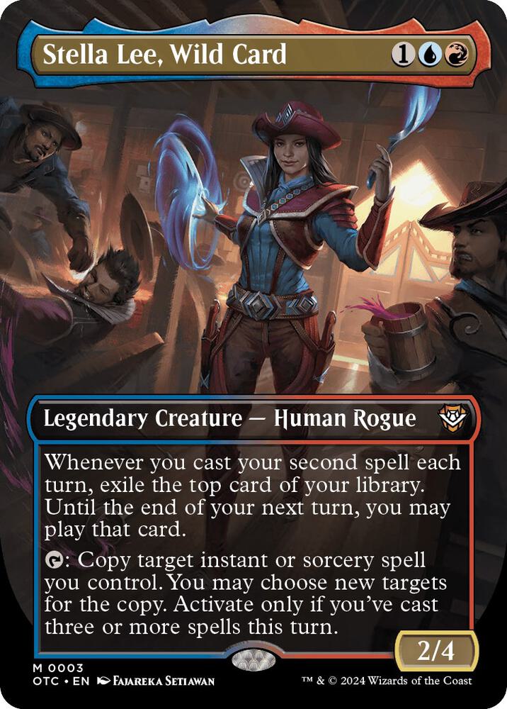 Stella Lee, Wild Card (Borderless) (3) [Outlaws of Thunder Junction Commander]