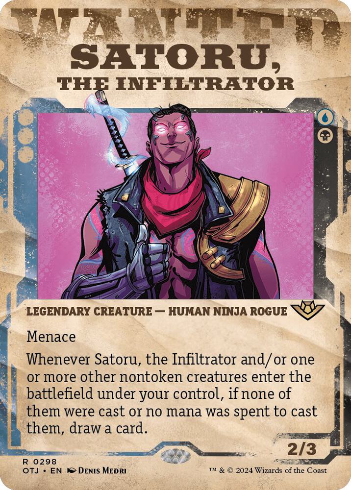 Satoru, the Infiltrator (Showcase) (298) [Outlaws of Thunder Junction]