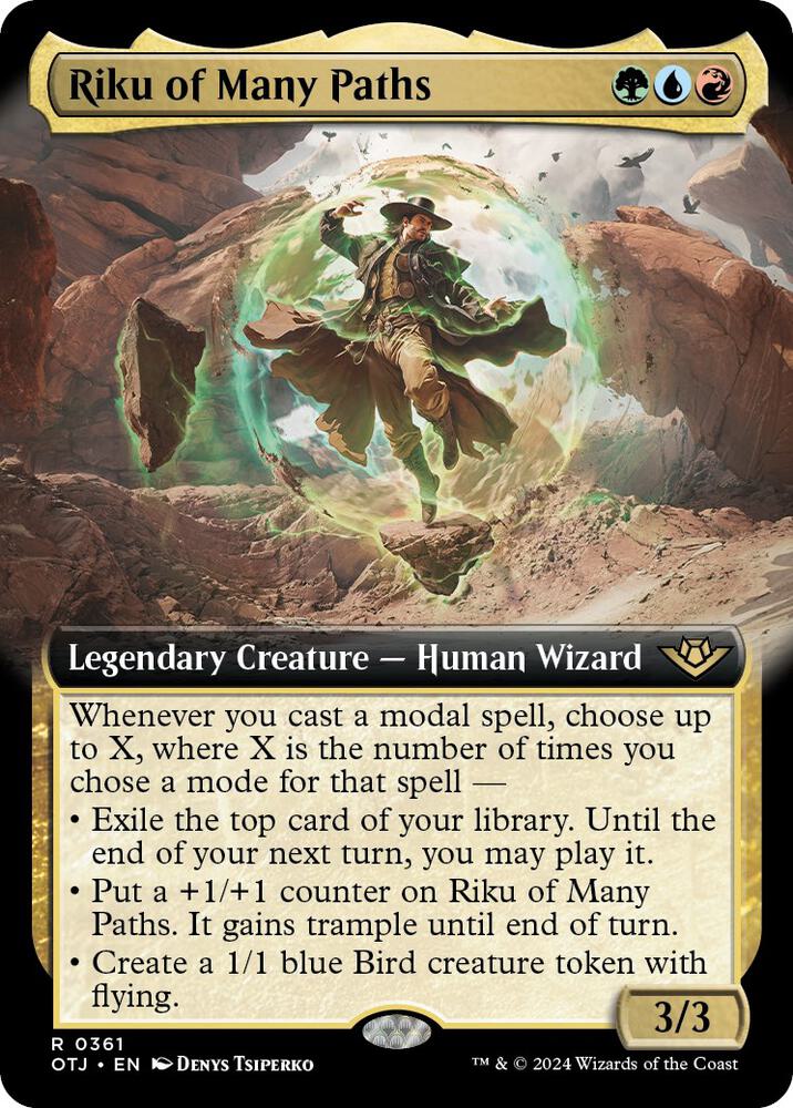 Riku of Many Paths (Extended Art) (361) [Outlaws of Thunder Junction]