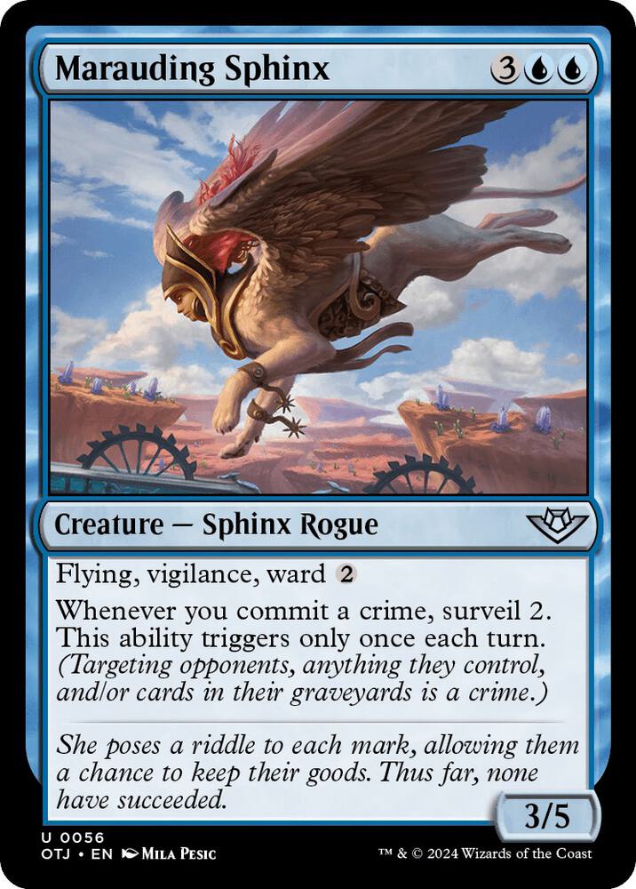 Marauding Sphinx (56) [Outlaws of Thunder Junction]