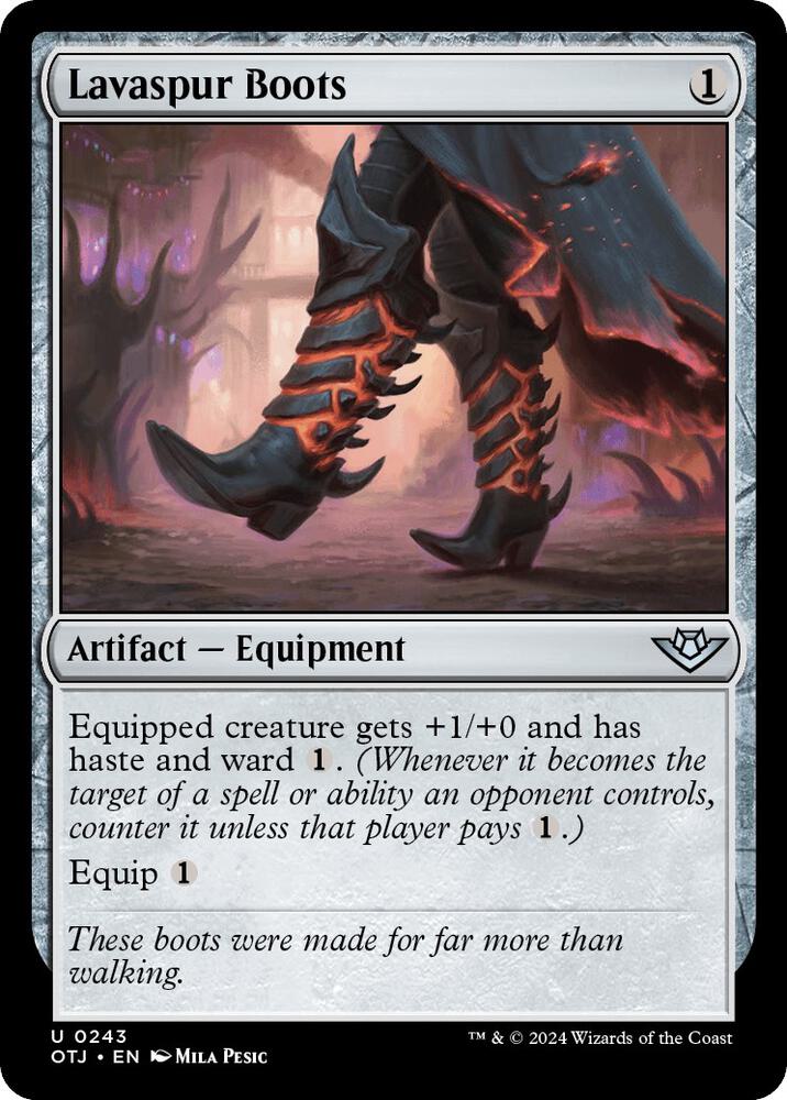 Lavaspur Boots (243) [Outlaws of Thunder Junction]