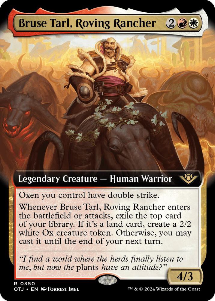 Bruse Tarl, Roving Rancher (Extended Art) (350) [Outlaws of Thunder Junction]