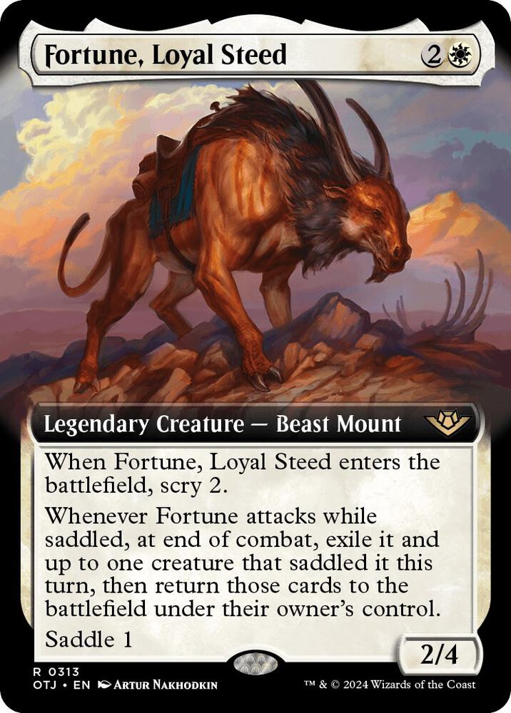 Fortune, Loyal Steed (Extended Art) (313) [Outlaws of Thunder Junction]