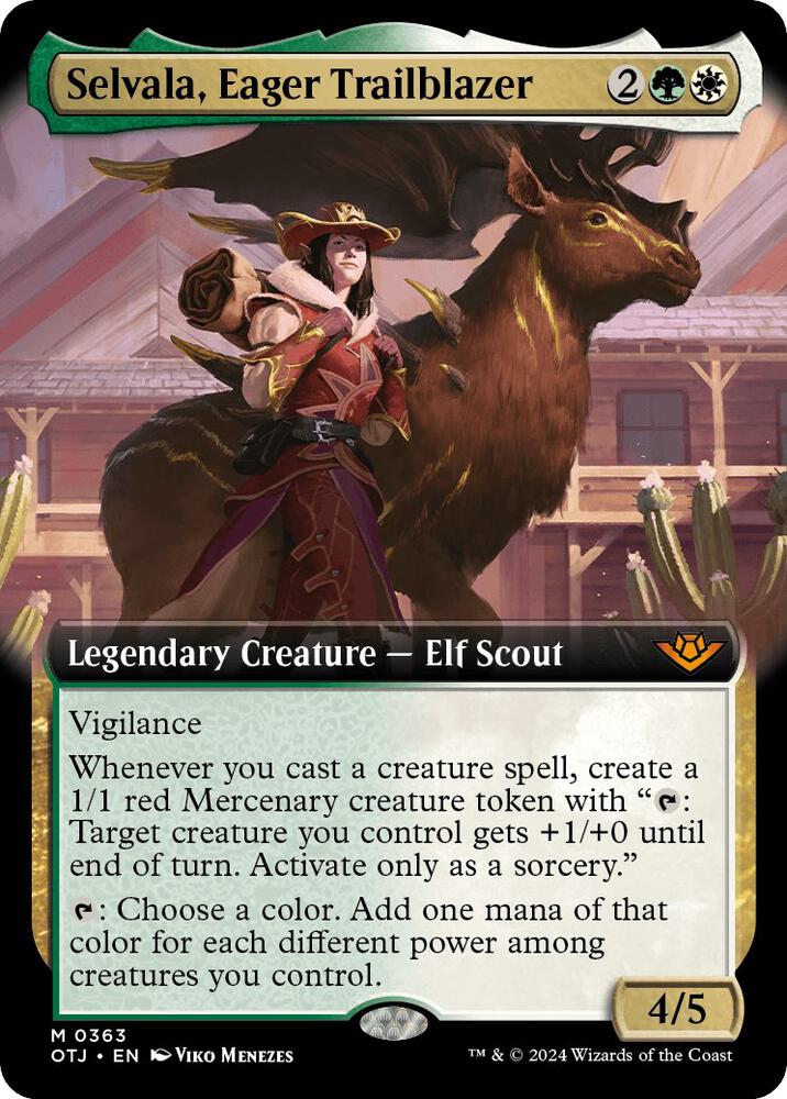 Selvala, Eager Trailblazer (Extended Art) (363) [Outlaws of Thunder Junction]