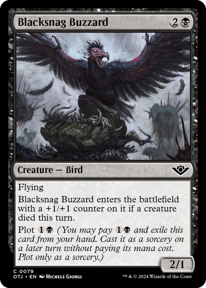 Blacksnag Buzzard (79) [Outlaws of Thunder Junction]