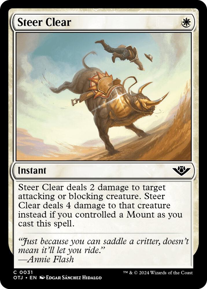 Steer Clear (31) [Outlaws of Thunder Junction]