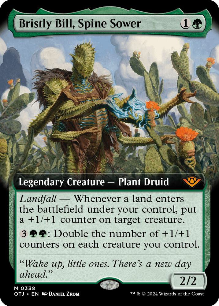 Bristly Bill, Spine Sower (Extended Art) (338) [Outlaws of Thunder Junction]