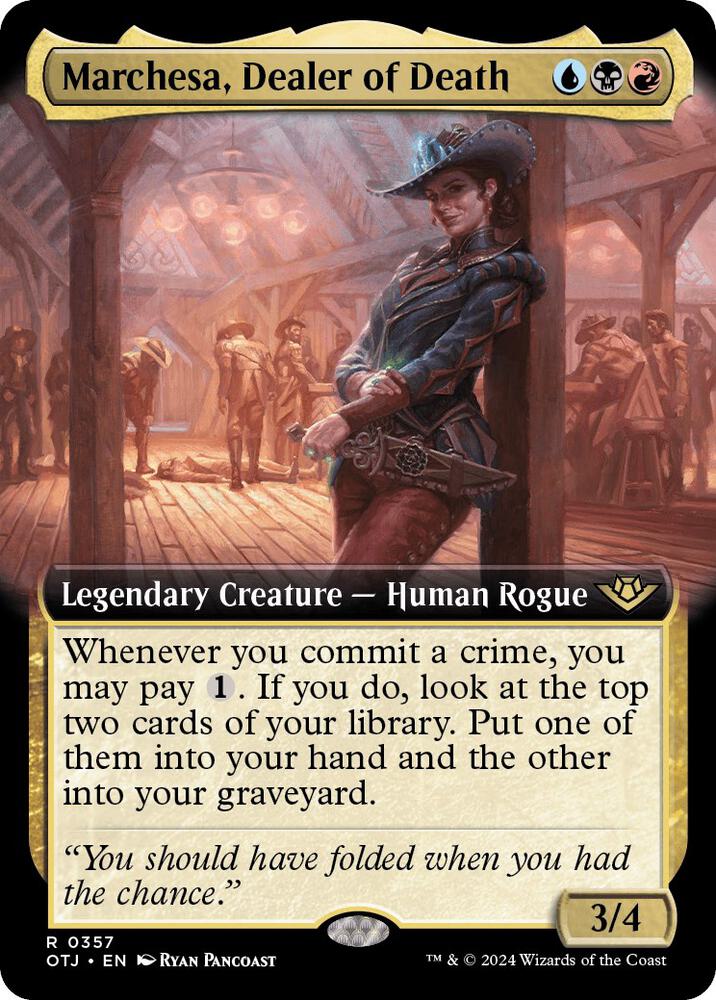 Marchesa, Dealer of Death (Extended Art) (357) [Outlaws of Thunder Junction]