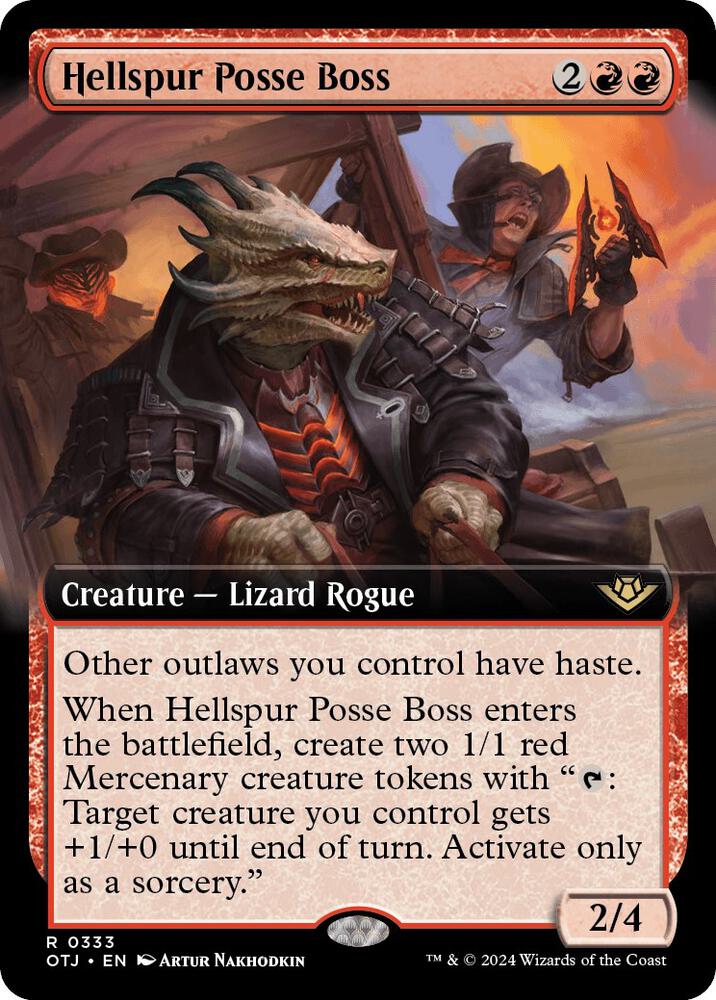 Hellspur Posse Boss (Extended Art) (333) [Outlaws of Thunder Junction]