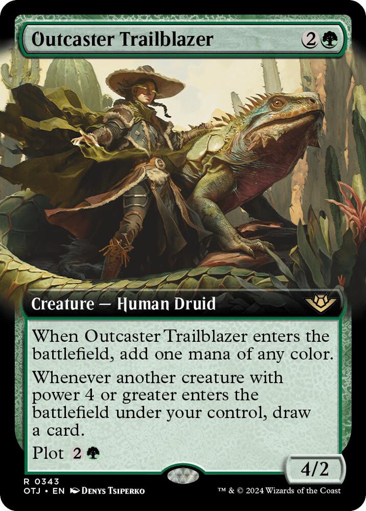 Outcaster Trailblazer (Extended Art) (343) [Outlaws of Thunder Junction]