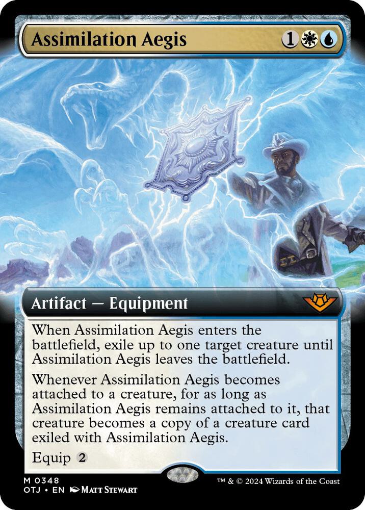 Assimilation Aegis (Extended Art) (348) [Outlaws of Thunder Junction]